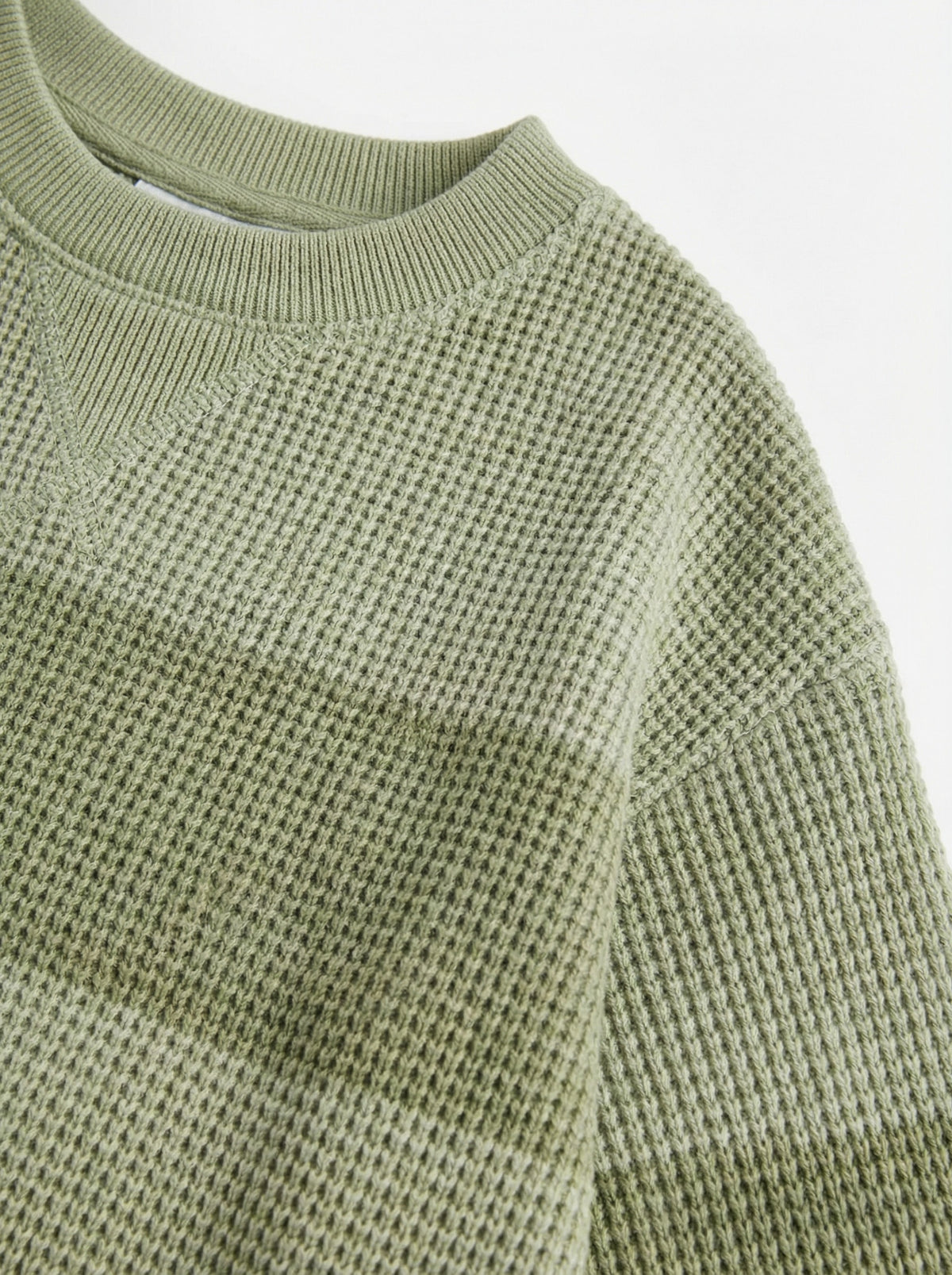 Waffle Knit Sweatshirt