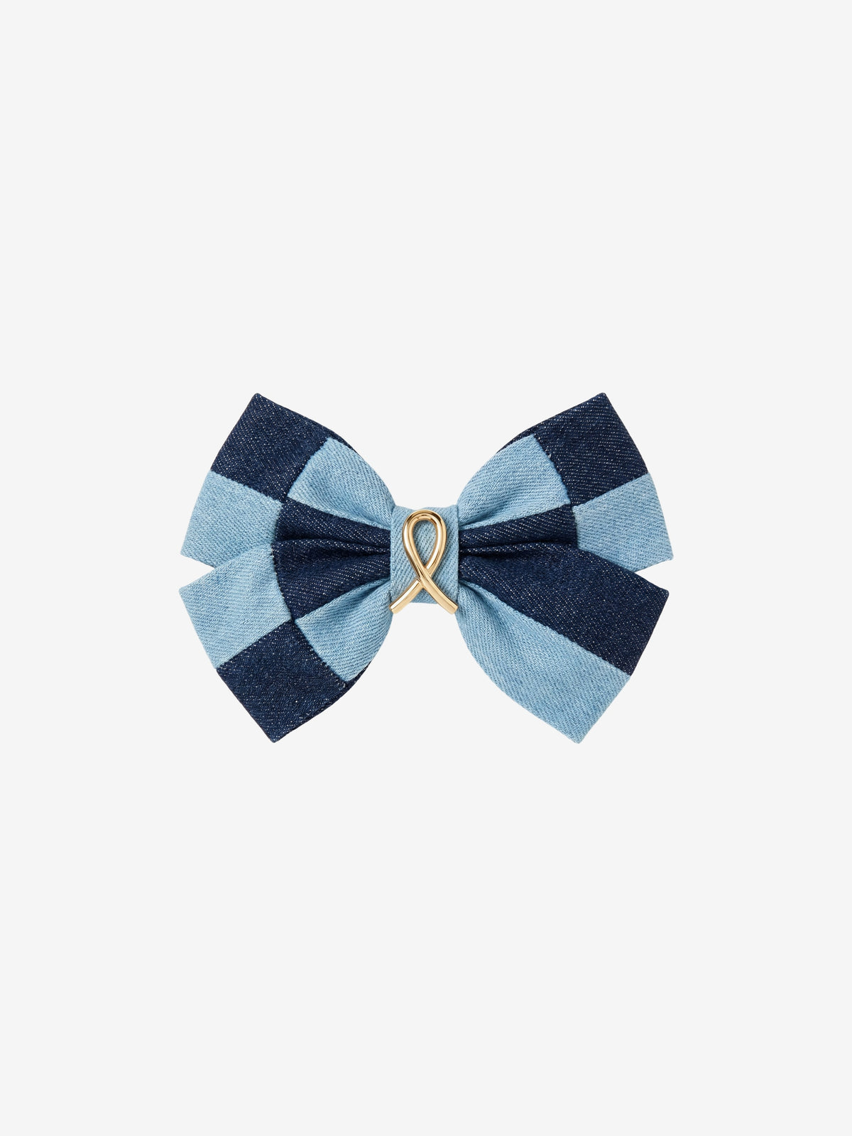 Stripe Bow Clip