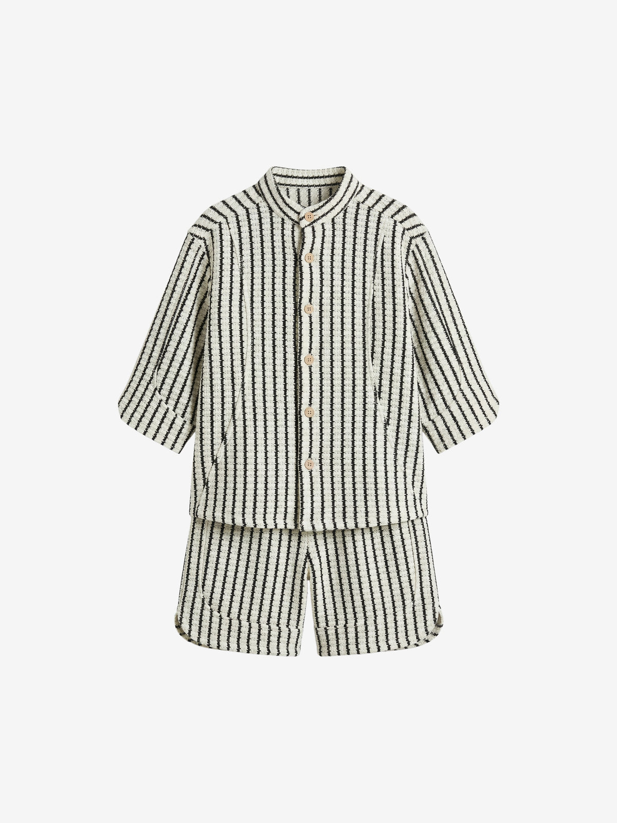 Stripe Shirt & Shorts Set